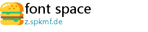 font space